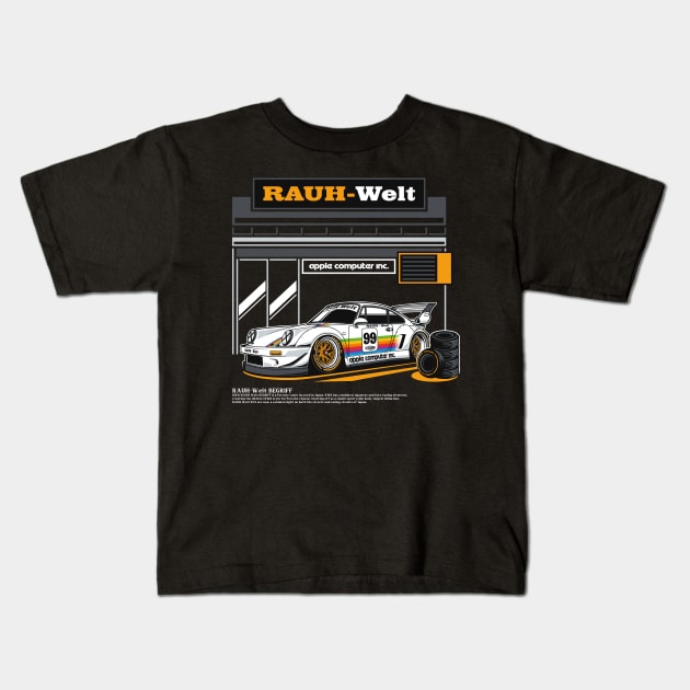 RWB garage Kids T-Shirt by cturs